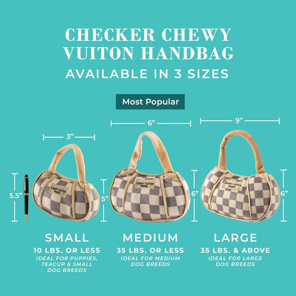 Haute Diggity Dog Checkered Purse Toy